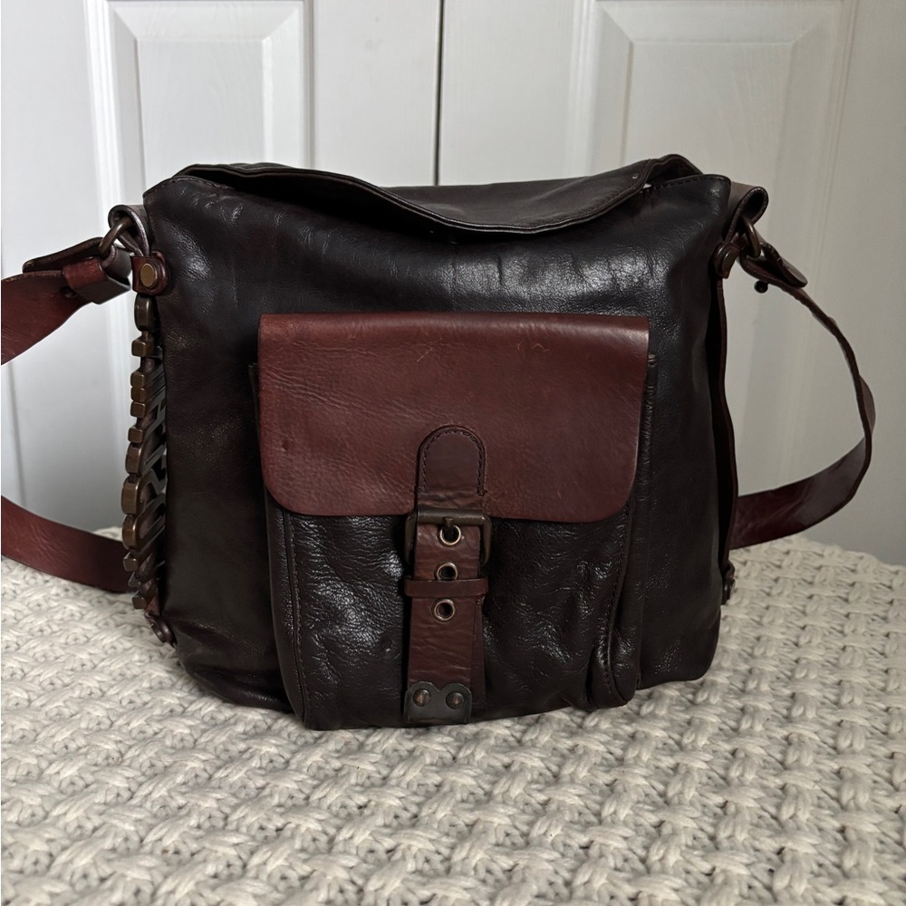 Authenticated Moschino Leather Bag